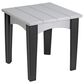 Amish Orchard Island End Table in Dove Gray and Black, , large