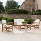 Linon Home Decor Jubil 4-Piece Outdoor Conversation Set in Brown, , large