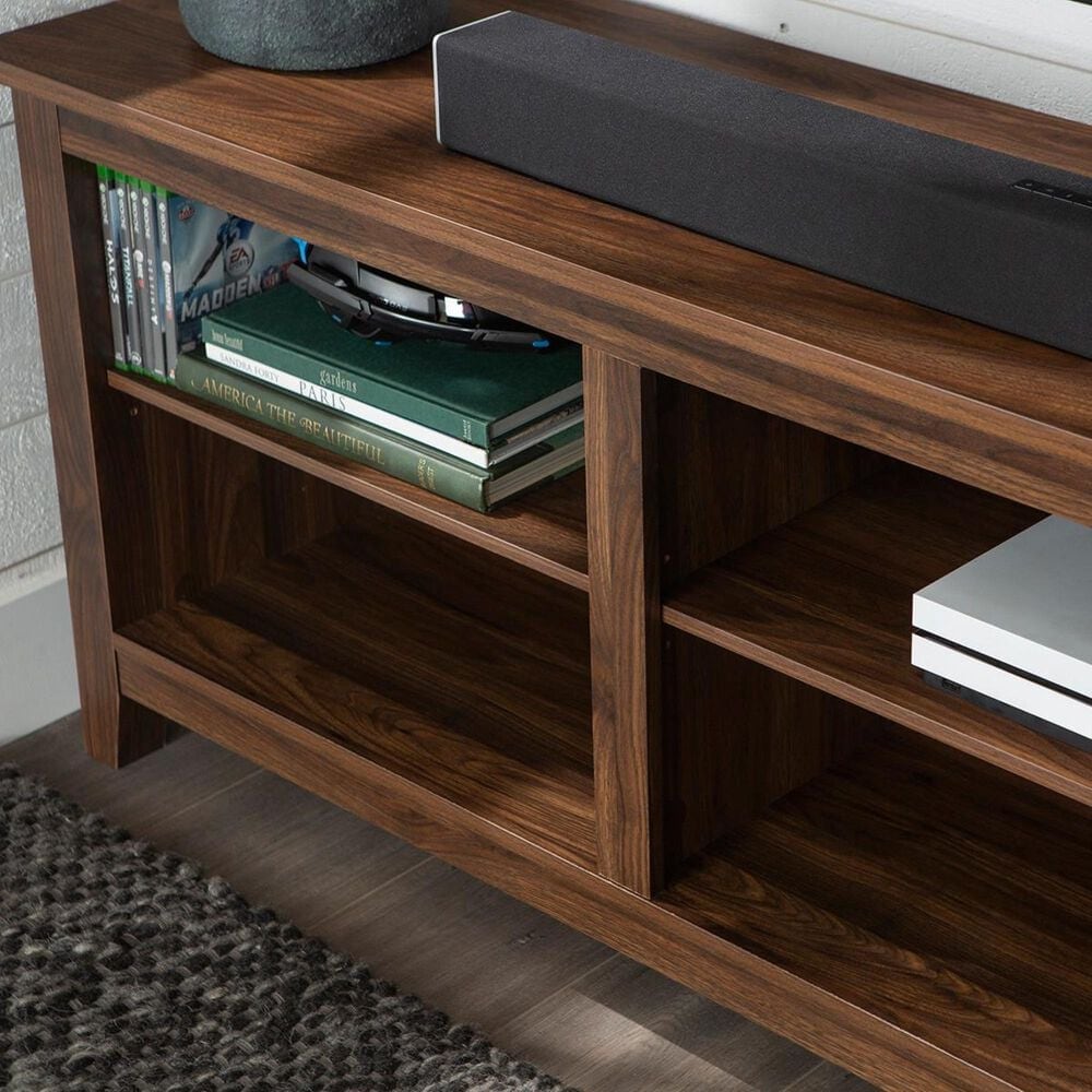 Walker Edison Essential 70&quot; TV Stand in Dark Walnut, , large
