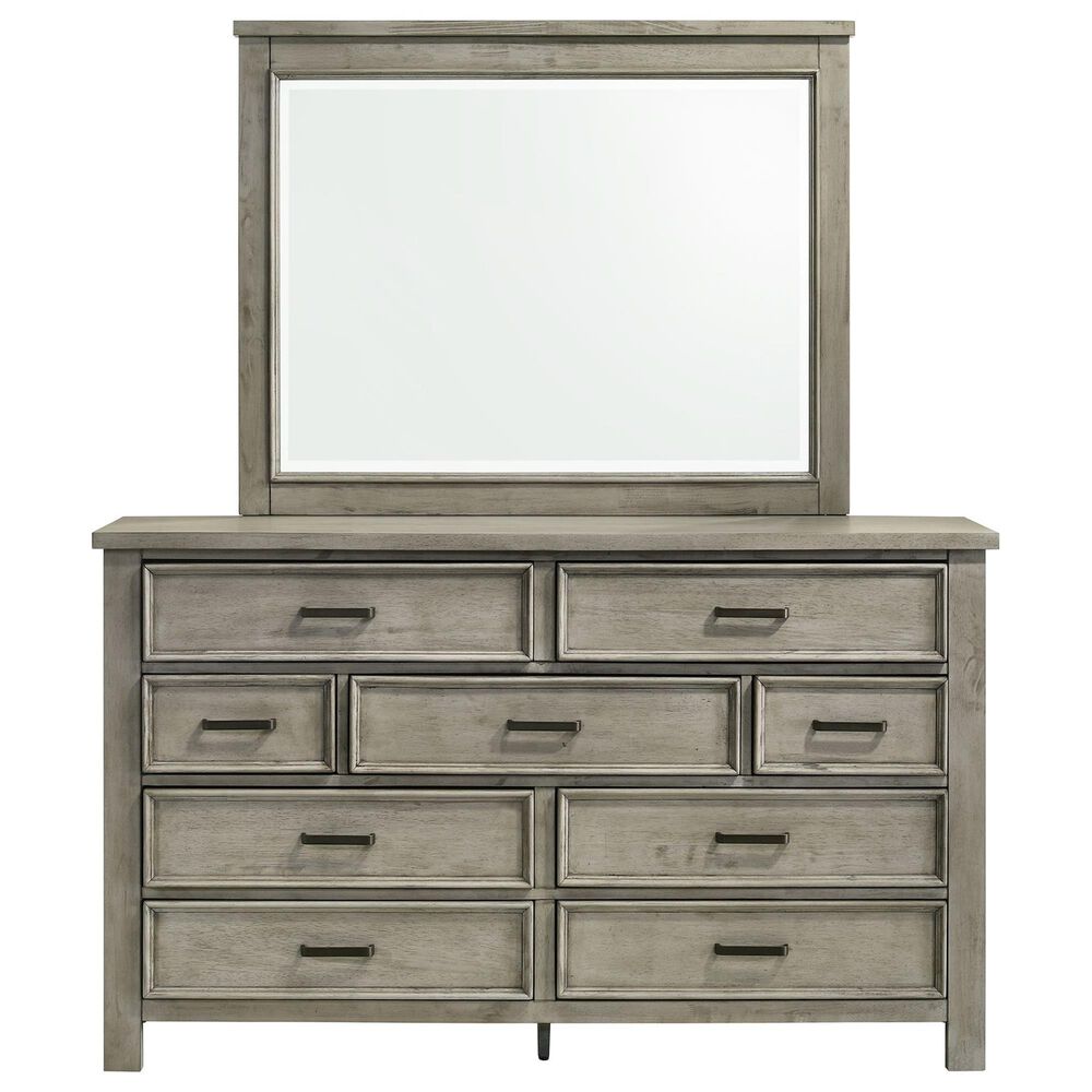 Mayberry Hill Sullivan Dresser and Mirror in Drift Grey, , large