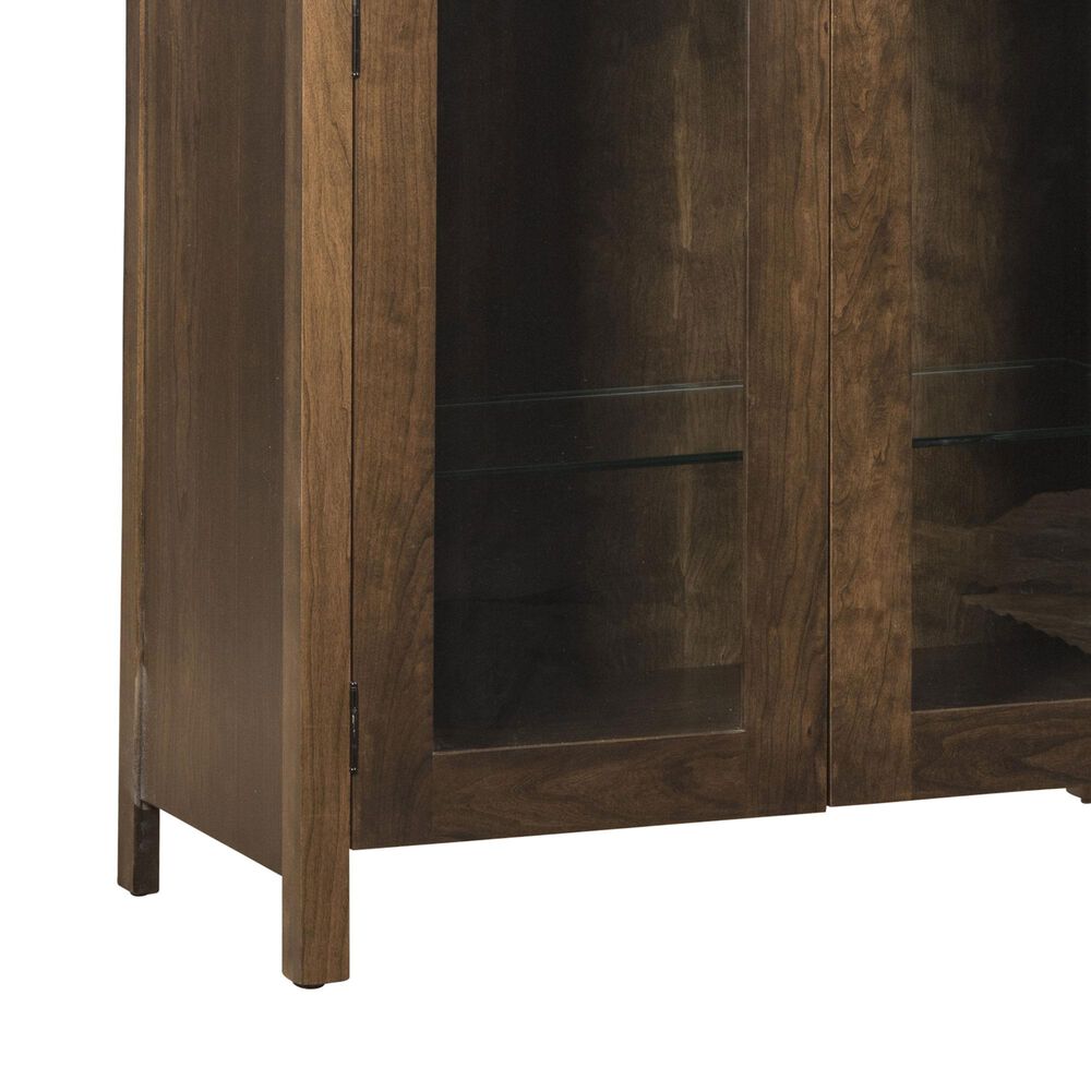 Trailway Llc Bourbon Trail Curved 2-Door Hutch in Turkish Coffee, , large