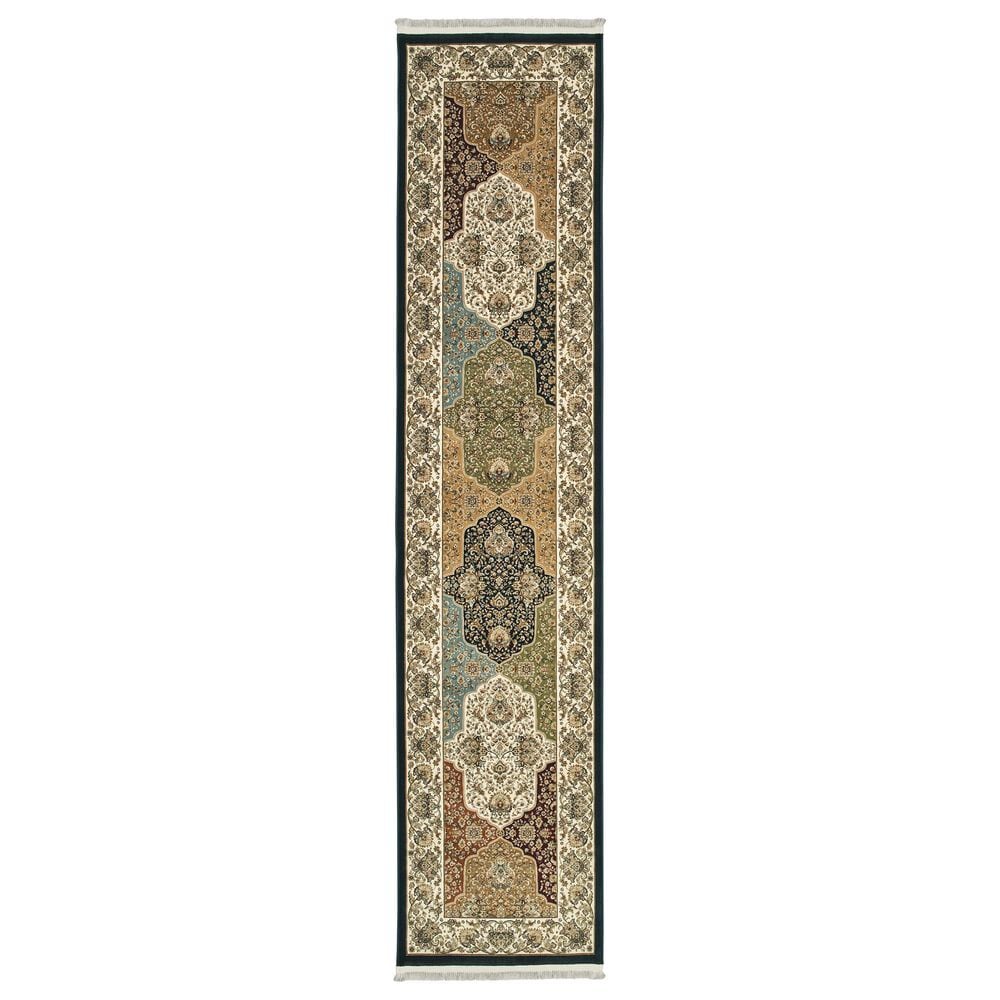 Oriental Weavers Masterpiece 1331X 2&#39;3&quot; x 10&#39; Navy Runner, , large