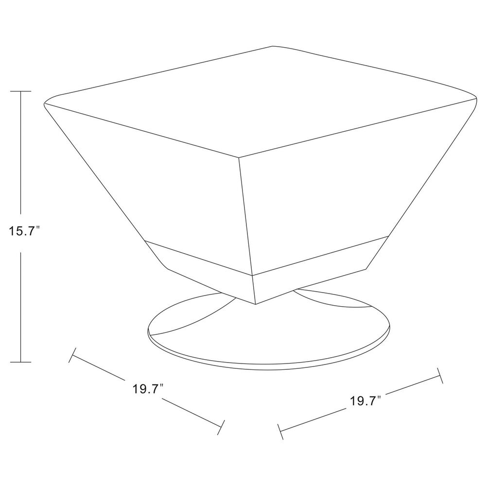Dayton Diamond Swivel Ottoman in Tan NFM