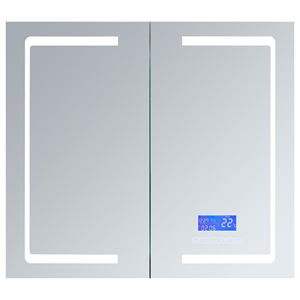 Lexora Home Bracciano 36" x 32" LED Medicine Cabinet with Defogger, , large