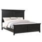 Davis International King Panel Bed in Lightly Distressed Black, , large