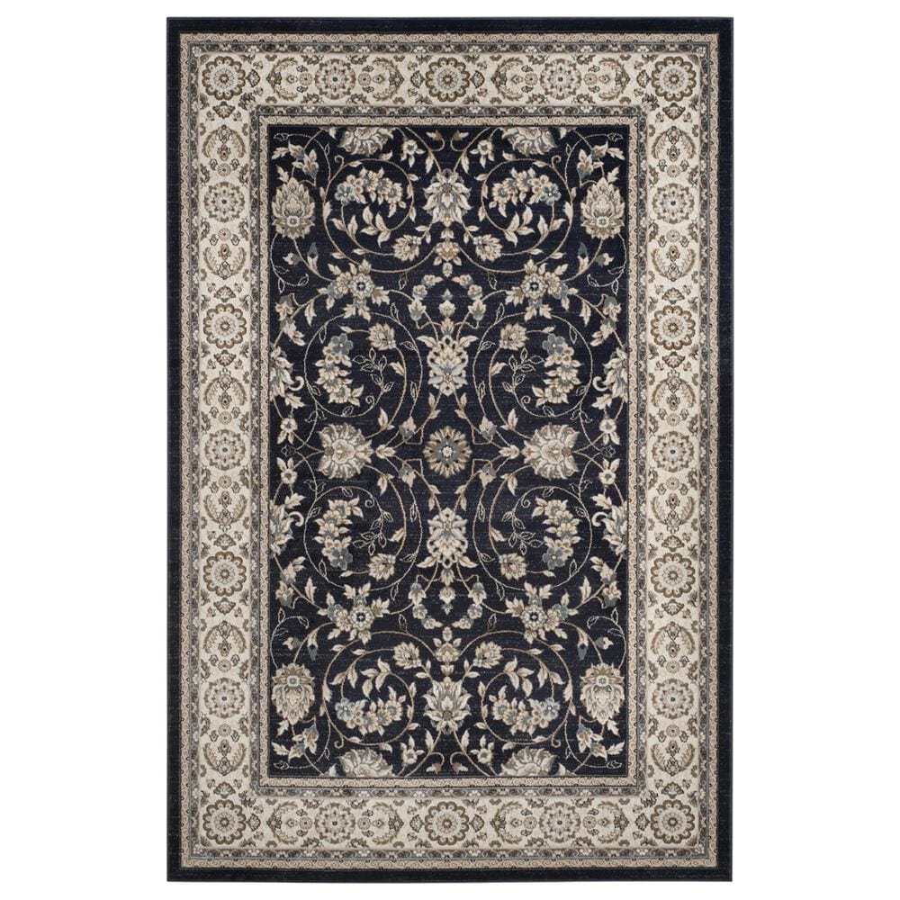 Safavieh Lyndhurst 9" x 12" Anthracite and Cream Area Rug, , large