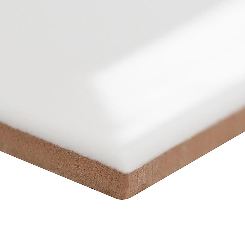 MS International Domino White 3&quot; x 6&quot; Beveled Ceramic Tile, , large