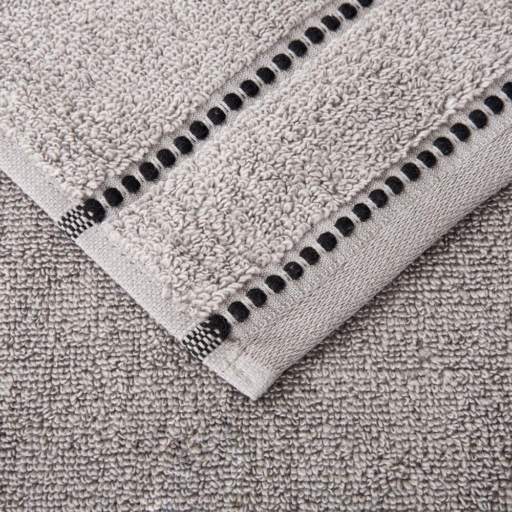 Timberlake Lavish Home 6-Piece Quick Dry Towel Set in Silver, , large