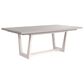 Bernhardt Stratum Dining Table in Mist, Fossil and Polished Nickel - Table Only, , large
