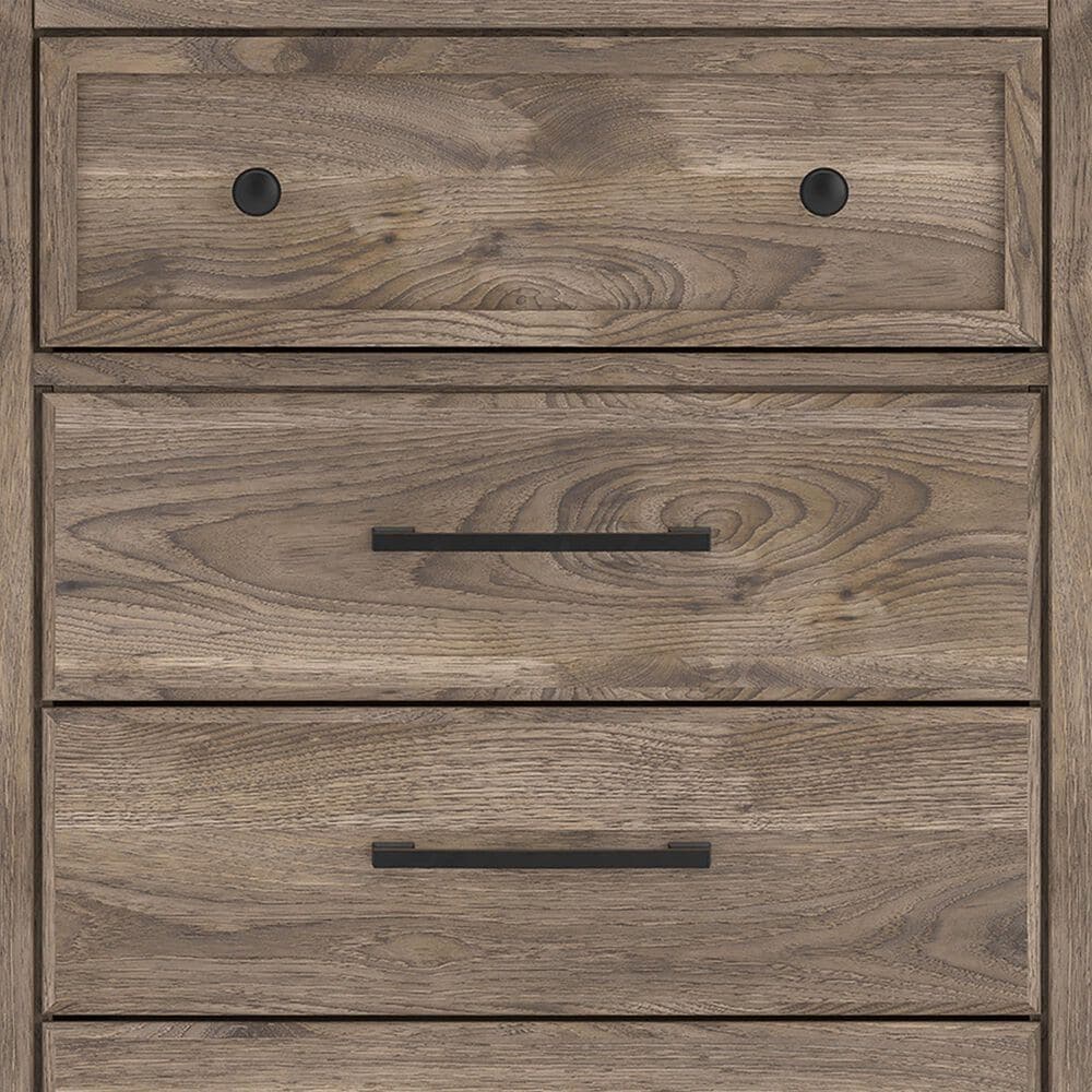 Ashley Rusticott 5-Drawer Chest in Brown, , large