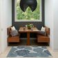 Nourison Garden Oasis Floral Blue 3" x 5" Indoor/Outdoor Area Rug, , large