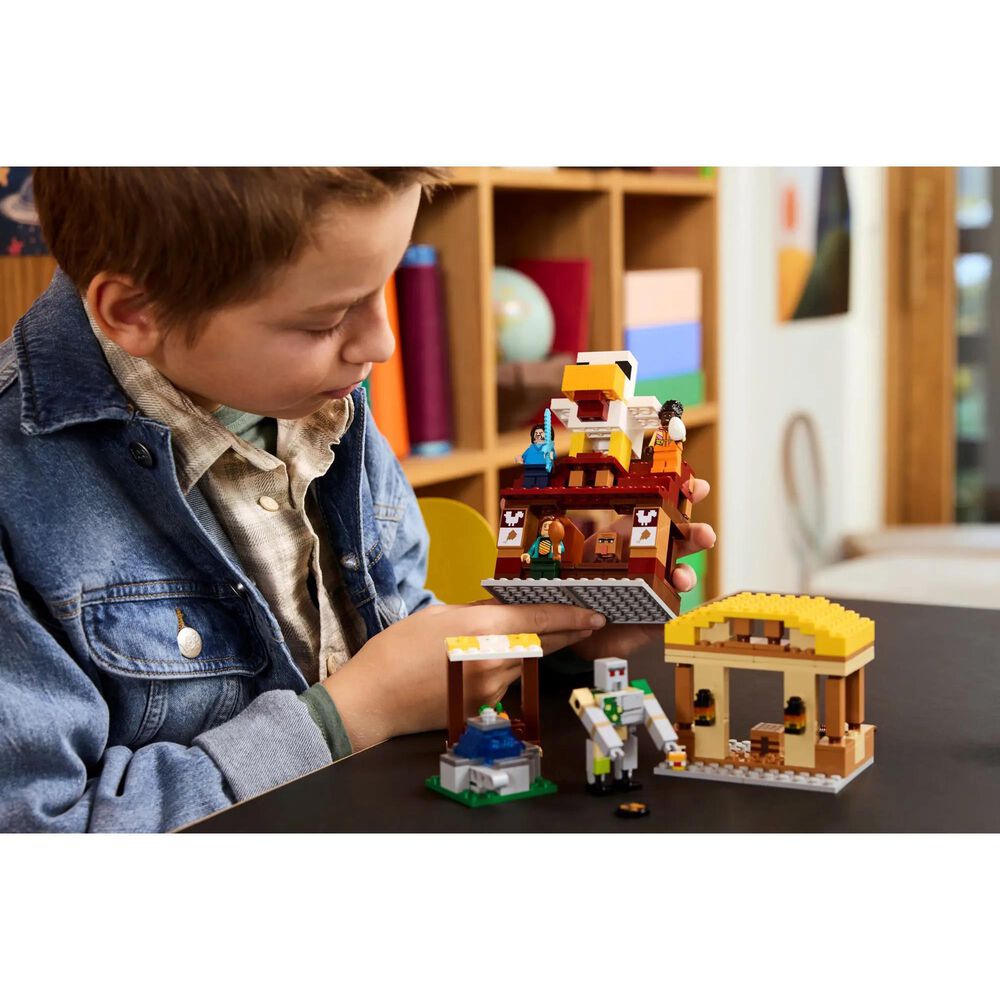 LEGO Minecraft The Ghast Balloon Village Attack Building Set in Multicolor, , large