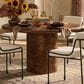 Four Hands Malko Dining Table-Dark Brown Mappa Burl-Dark Brown Rubberwood, , large