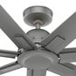 Hunter Downtown 60" Outdoor Ceiling Fan in Matte Silver, , large