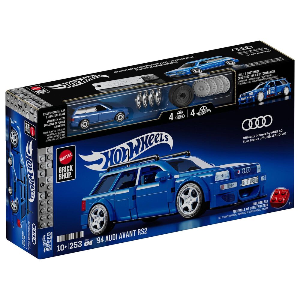 Hot Wheels Audi Avant RS2 Building Set in Blue, , large