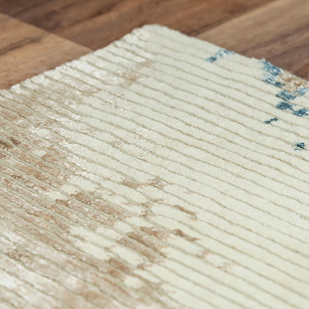RIZZY Finesse 2&#39; x 3&#39; Beige and Blue Area Rug, , large