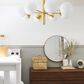 Mitzi Lighting Stella 8-Light Chandelier in Aged Brass, , large