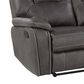 Steve Silver Katrine Manual Reclining Loveseat in Charcoal, , large