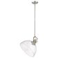 Golden Lighting Hines 1-Light Pendant with Seeded Glass in Pewter, , large