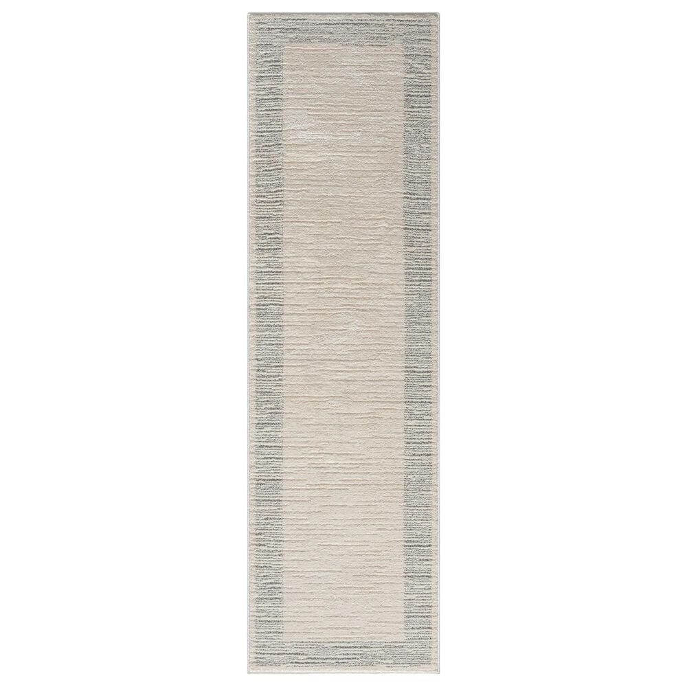 Nourison Andes AND05 2"2" x 7"6" Ivory and Grey Runner, , large