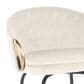 Lumisource Claire Swivel Counter Stool with Cream Cushion in Gold and Black (Set of 2), , large