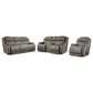 HomeStretch Denali 3-Piece Manual Reclining Living Room Set in Grey, , large