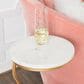 Linon Home Decor Rian Spiral Drink Table in Gold and White, , large
