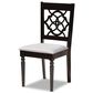 Baxton Studio Sadie 7-Piece Dining Set in Grey/Dark Brown, , large