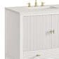 James Martin Vanities Myrrin 36" Vanity in Bright White with 3 cm Lime Delight Quartz Top, , large