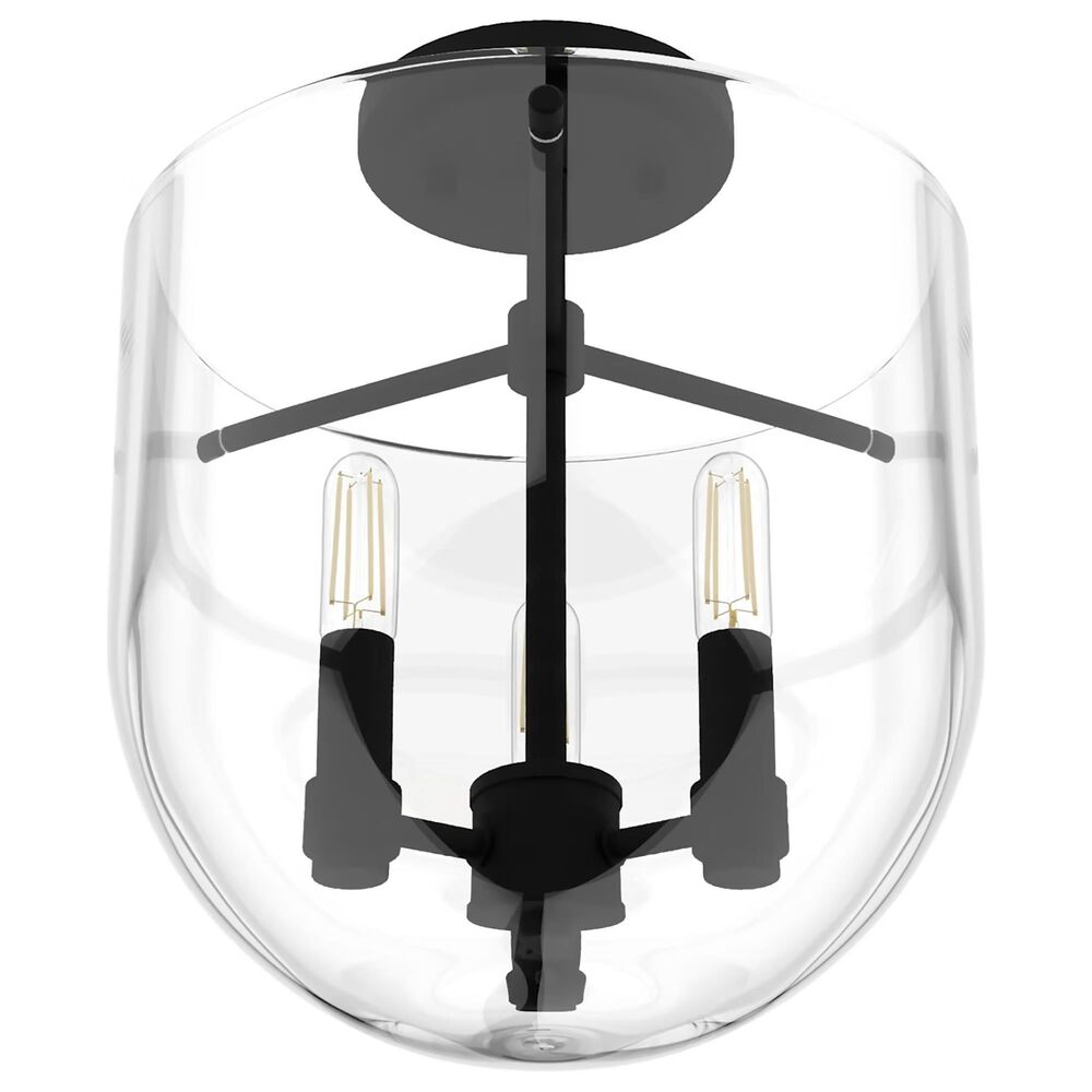 Hunter Sacha 3-Light Semi-Flush Mount in Natural Iron, , large