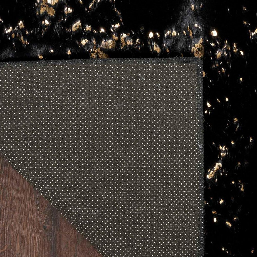 Nourison Cozy Shimmer 5&#39;3&quot; x 7&#39;3&quot; Black Area Rug, , large