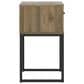 Ashley Deanlow 1-Drawer Nightstand in Honey Brown and Dark Pewter, , large