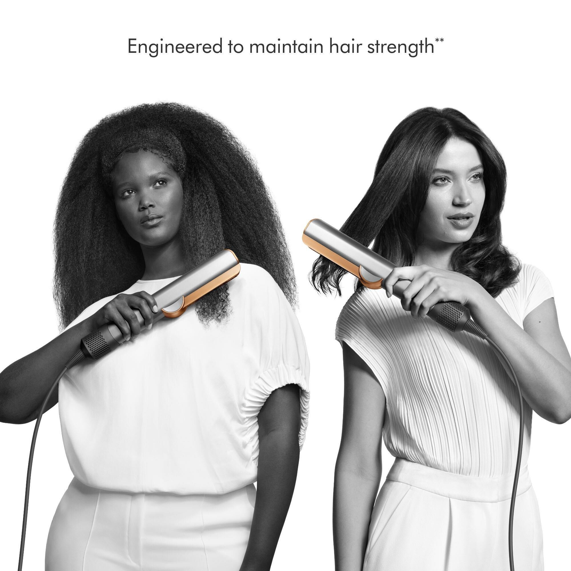 Dyson Airstrait Straightener In Nickel and Copper NFM