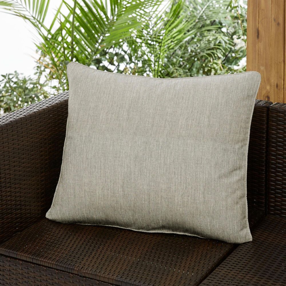 Sorra Home Sunbrella 22" x 27" Pillow in Canvas Granite, , large