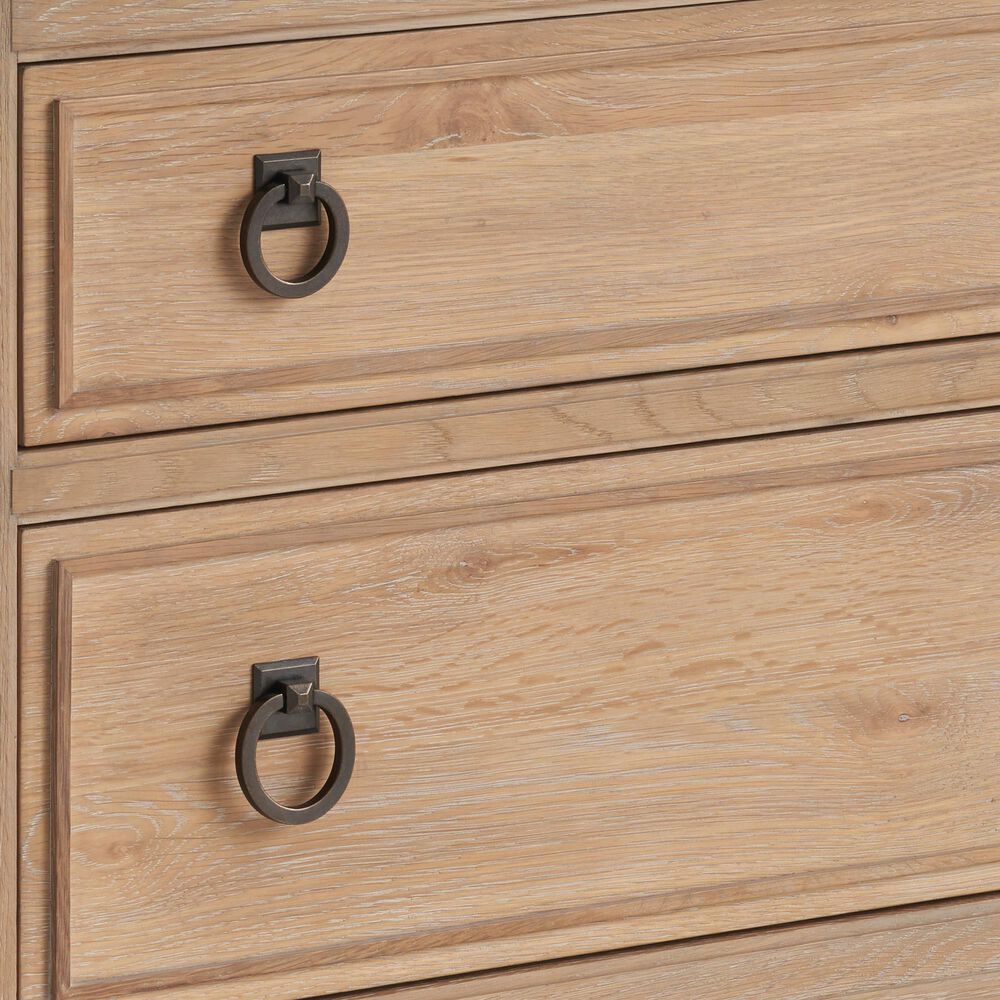 Universal Furniture Griffith Park King Panel Bed with Two Nightstands in Sienna, , large