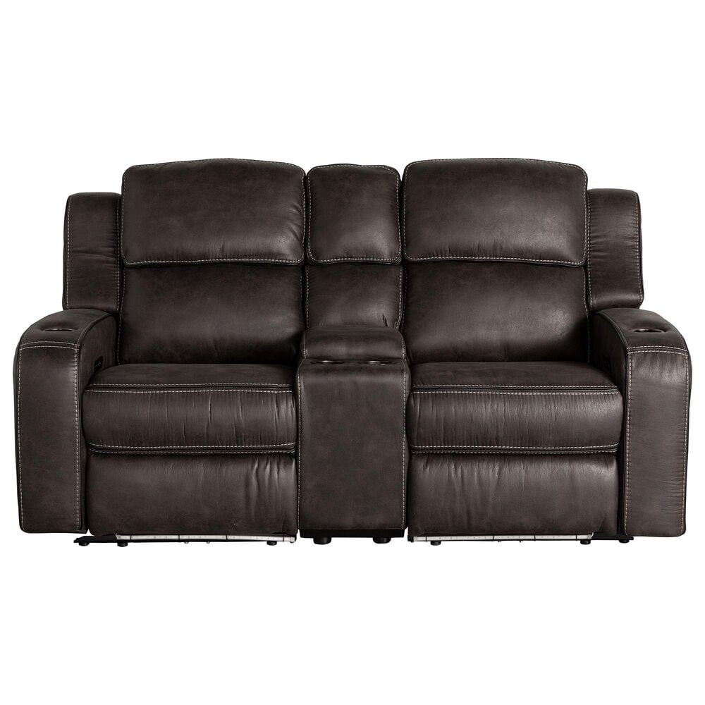 Oxford Furniture Power Reclining Loveseat in Cowboy Granite, , large