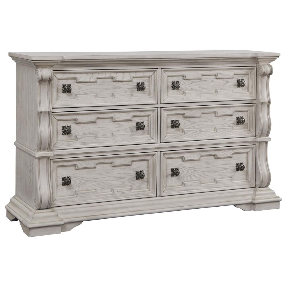Millenium Bruchandi 6-Drawer Dresser in Antiqued White, , large