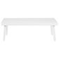 Linon Home Decor Holland Aluminum Coffee Table in White, , large