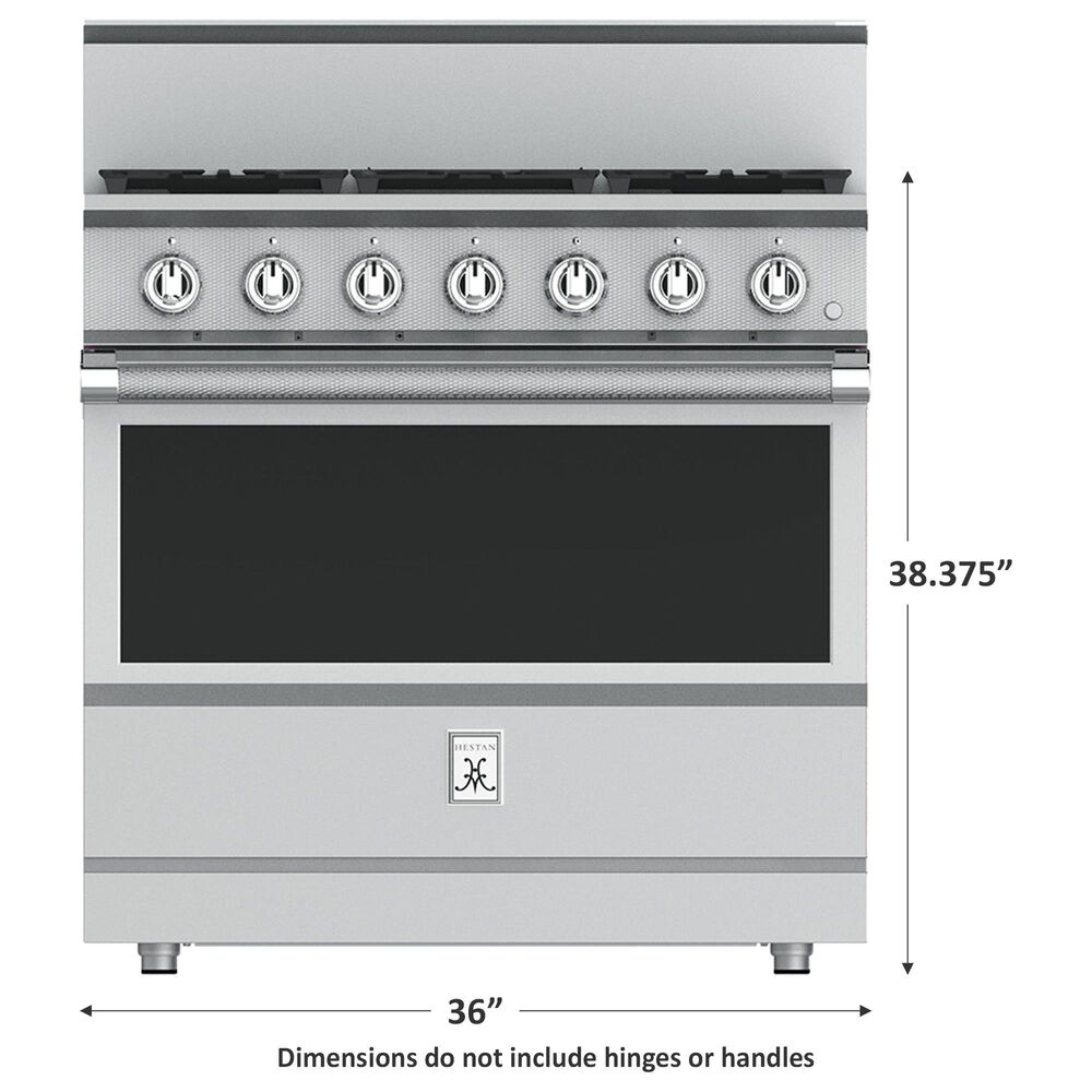 Hestan KRD Series 5.8 Cu. Ft. Slide-In Natural Gas Range with 5-Burner in Steeletto, , large