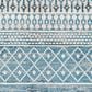 Surya Lavadora 6"7" Round Ink Blue, Black, Light Beige and Light Gray Area Rug, , large