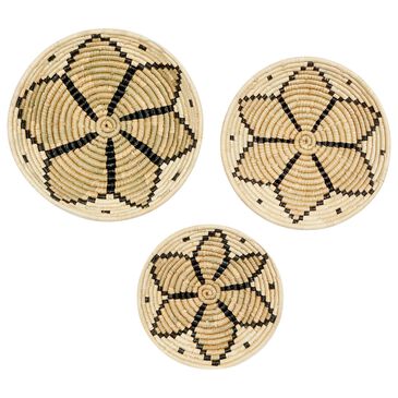 Maple and Jade 20" x 20" Wall Decor in Black and Light Brown (Set of 3), , large