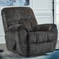 Ashley Stayfish Manual Rocker Recliner in Gunmetal, , large