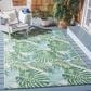Safavieh Barbados 6"6" x 9"4" Green and Teal Indoor/Outdoor Area Rug, , large