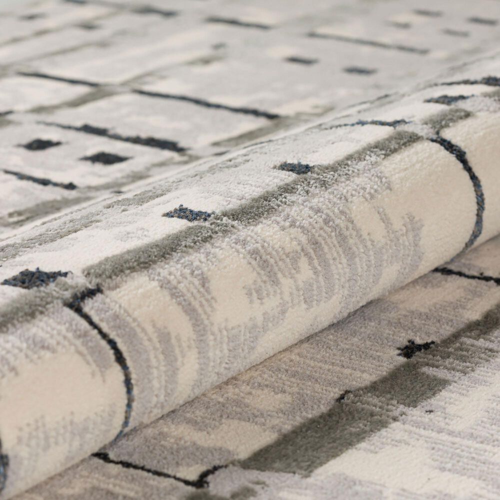 Dalyn Rug Company Karma KM4 5&#39;1&quot; x 7&#39;5&quot; Grey Area Rug, , large
