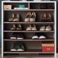 Furniture of America Parker 6-Shelf Shoe Cabinet in White and Brown, , large
