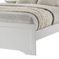 Crown Mark Amalia King Upholstered Panel Bed in White, , large