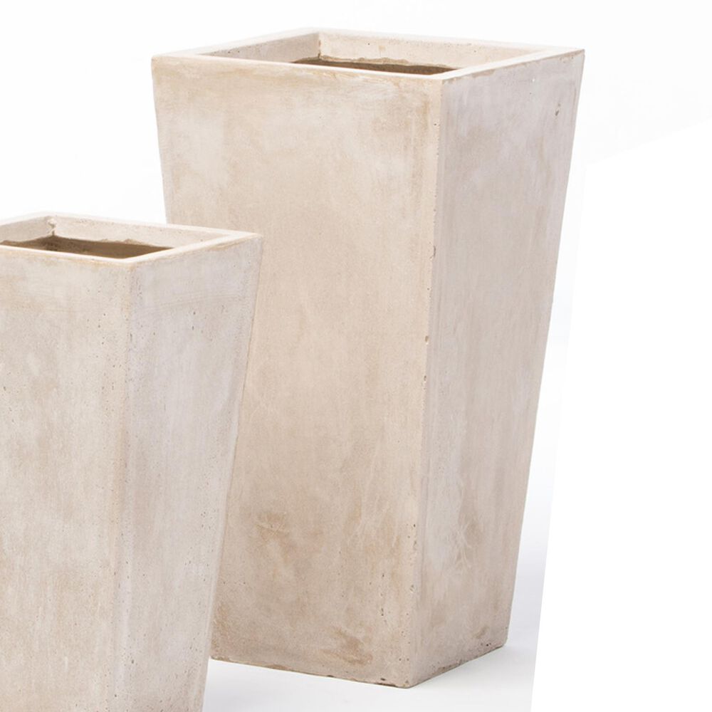Alfresco Home Medium Tall Square Quarry Planter, , large