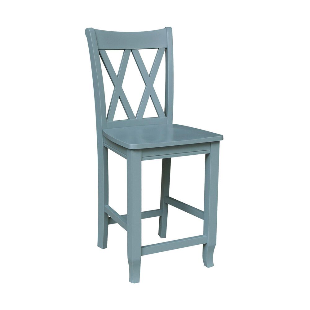 International Concepts 24" Counter Stool in Smoked Blue, , large