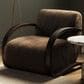 Four Hands Burke Arm Chair in Cocoa Shearling, , large
