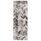 Feizy Micah 2"10" x 7"10" Gray and Silver Runner, , large